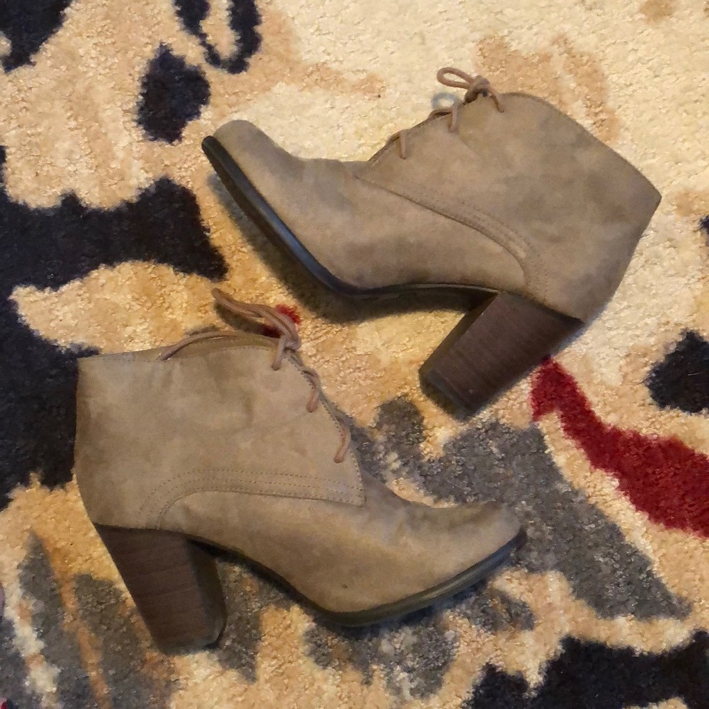 Gray booties